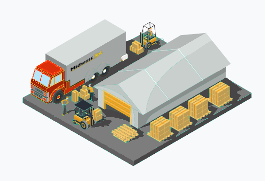 diagram of a warehouse and warehousing Framework